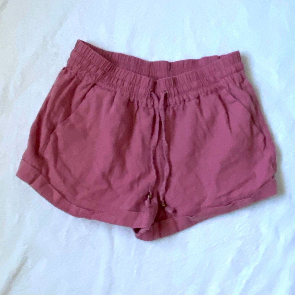 pink summer shorts